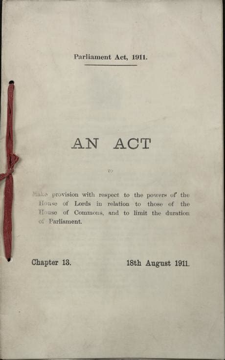 parliament acts 1911