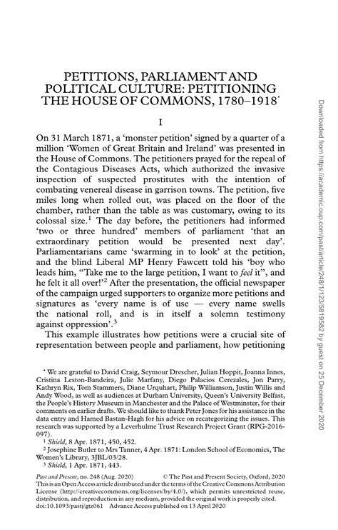 parliament house petitions