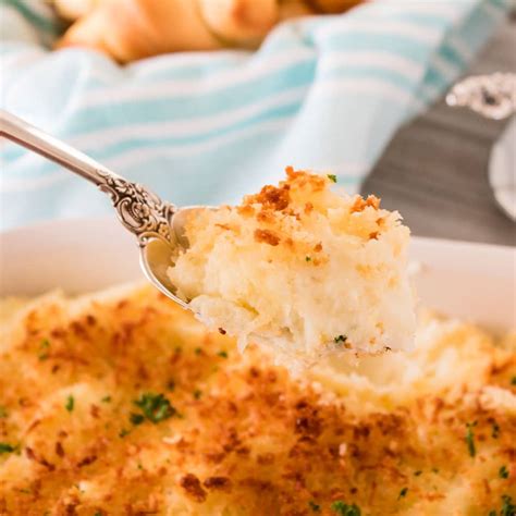 Parmesan Crusted Mashed Potatoes