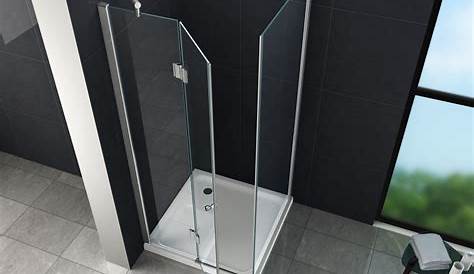 Paroi De Douche Angle 90x90 D Avec Porte Pivotante Nerina Cm