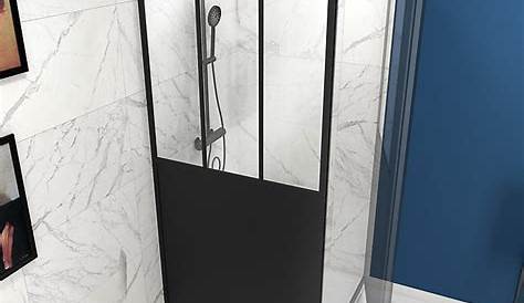 Paroi De Douche Loft Noir 120 Cm Castorama