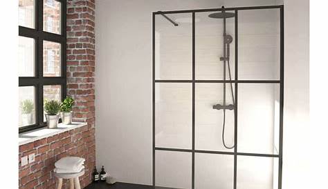 Paroi Douche Verre Trempe Porte De Coulissante De 120x76x185cm 6mm