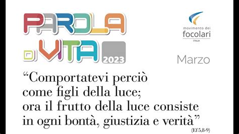 parola di vita marzo 2023