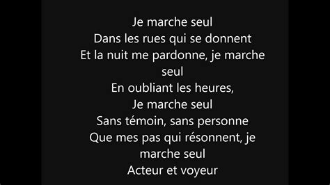 +25 Parole Je Marche Seul 2023