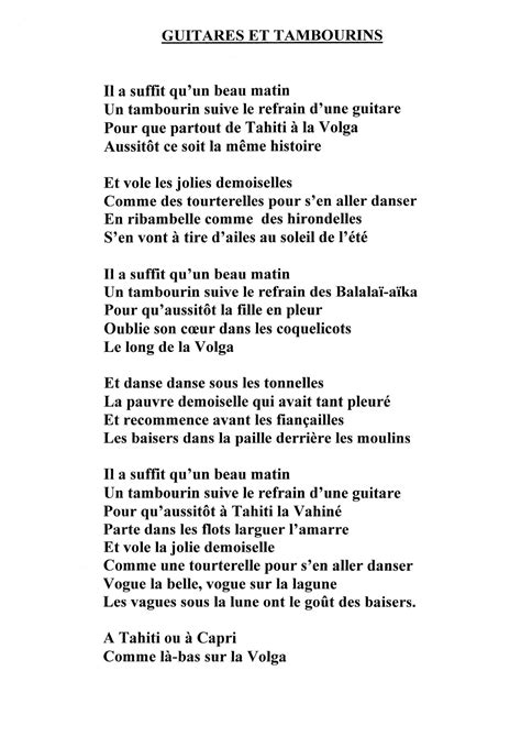 paroles de la chanson belle