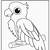 parrot coloring pages printable
