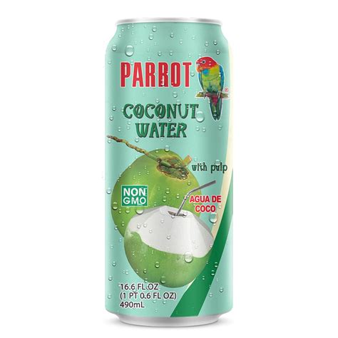 PARROT Coconut Water 24 / 16oz Case Schade Distributing