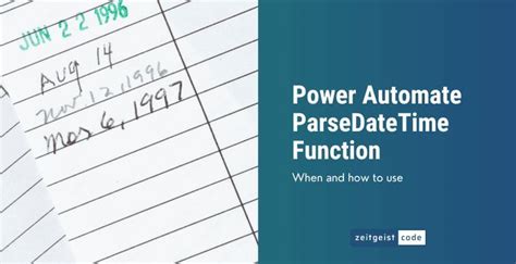 parse date time function power automate