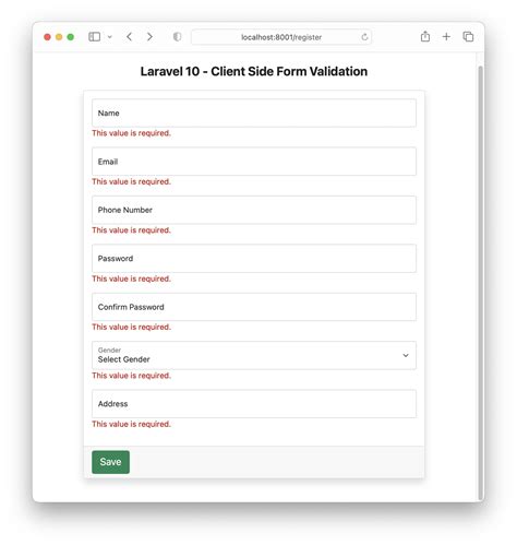 Parsley Validation Message