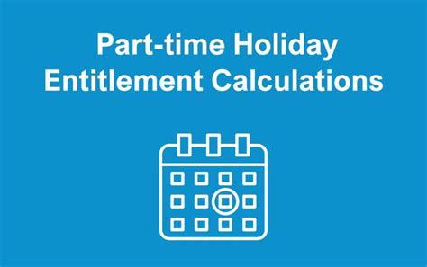 part time holiday calculation