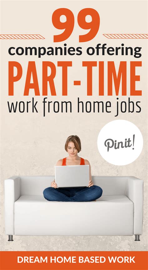 Best 99 Remote Companies Offering Part Time Work from Home Jobs Work