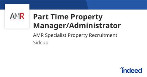 Part Time Property Manager Job Description