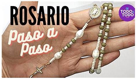 Como hacer un Rosario Tutoriales | Santo rosario, Recemos el santo