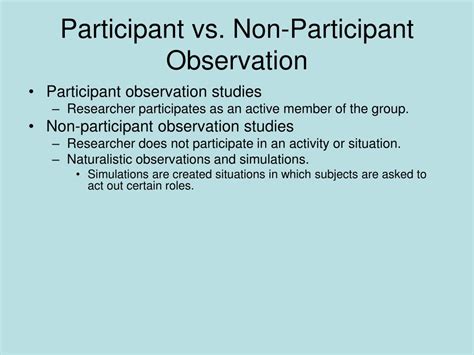 participant and non participant observation pdf