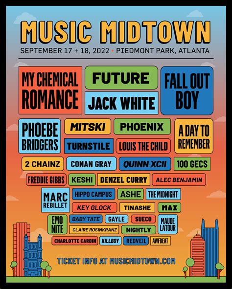 participation lineup for 2023 music midtown