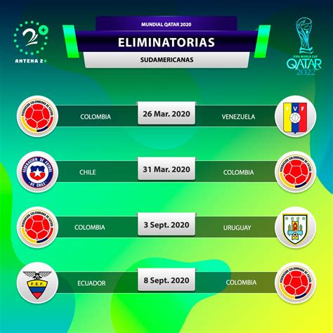 partidos de colombia eliminatorias