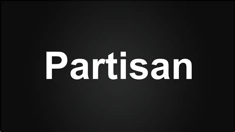 partisans meaning in urdu