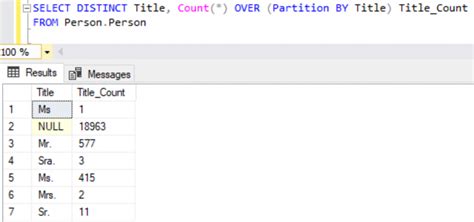 Partition By Sql Server Count
