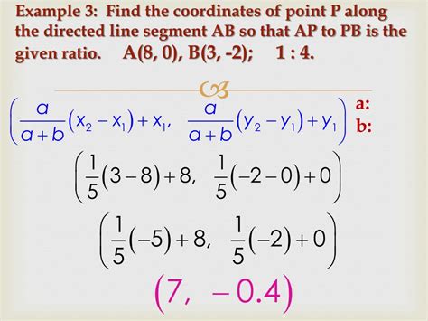 Partitioning A Directed Line Segment Formula