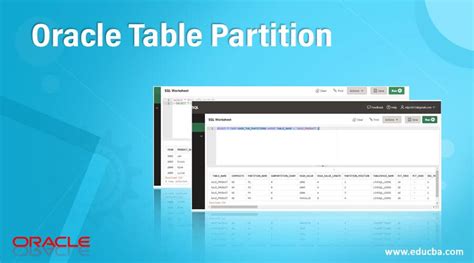 Partitions In Oracle Table