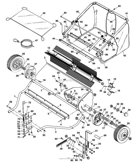 parts for lawn sweeper