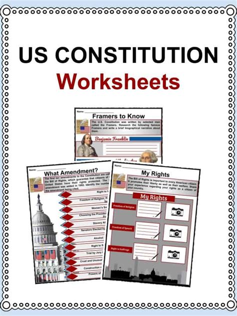 parts of the united states constitution worksheet