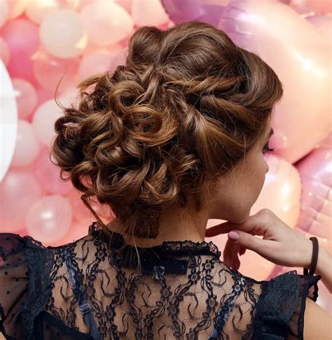 Prom hairstyle Alluring updo and updown hairstyle