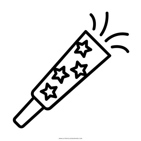 party blower coloring page