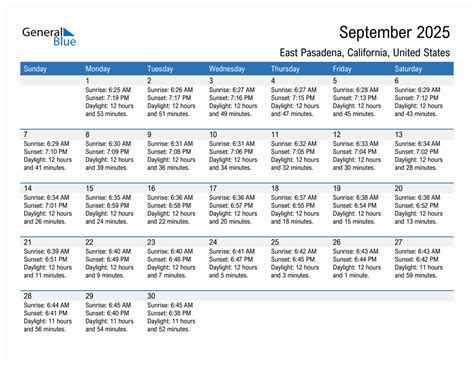 Pasadena Calendar 2025