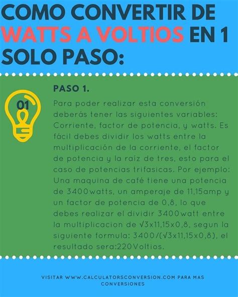 Convertir Watts A Voltios adipex