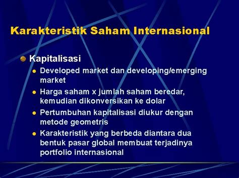 Pasar Saham Internasional
