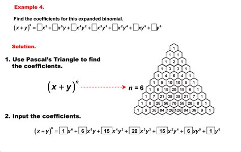 pascal's triangle example questions