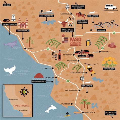Paso Robles On A Map