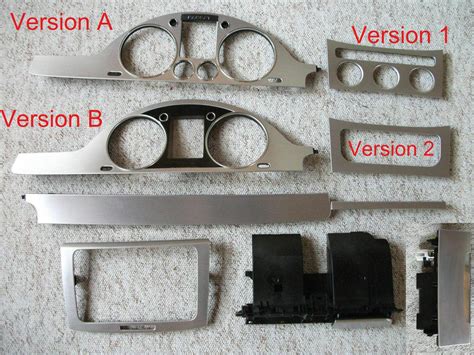 VW Passat 3C Innen Dekor Zierleisten Mitelkonsole Tachoblende Alu