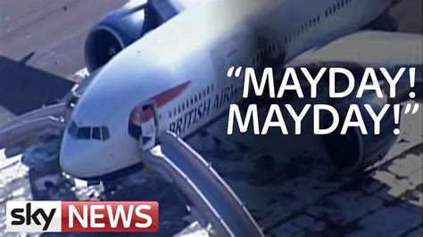 passenger planes calling in mayday