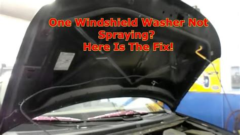 Passenger Side Windshield Washer Not Working