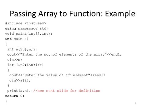 Passing Array Of Strings In C To A Function