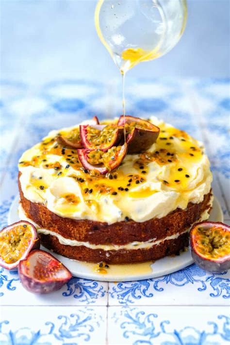 How To Make Passion Fruit Cake Easy Cake Recipes Frosted Kale