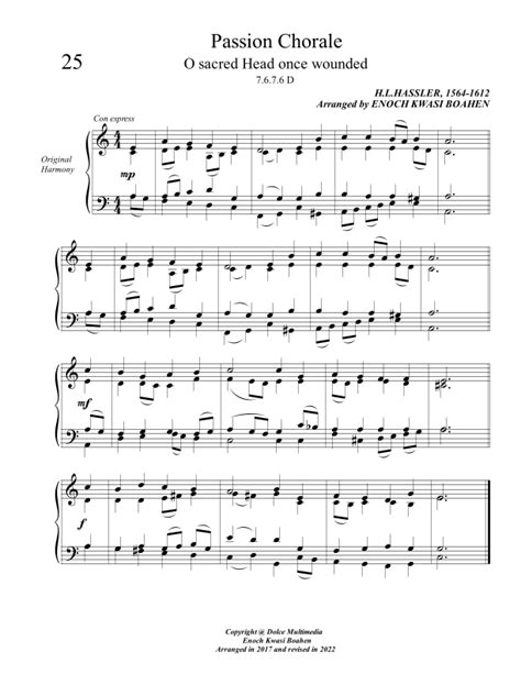 passion chorale hymn tune