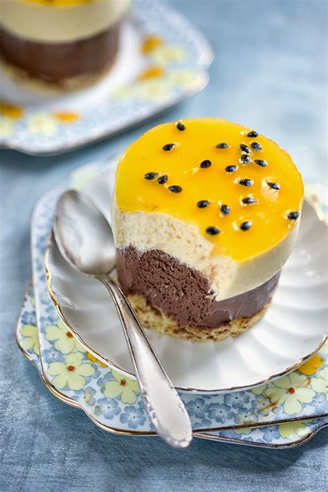 passion fruit and chocolate desserts