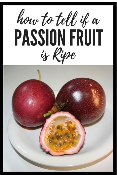 passion fruit ripening time