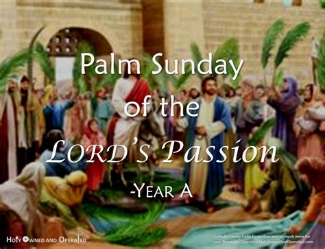 passion reading for palm sunday 2022