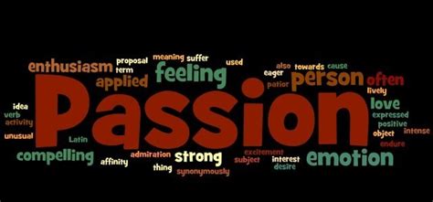passionate in work meaning