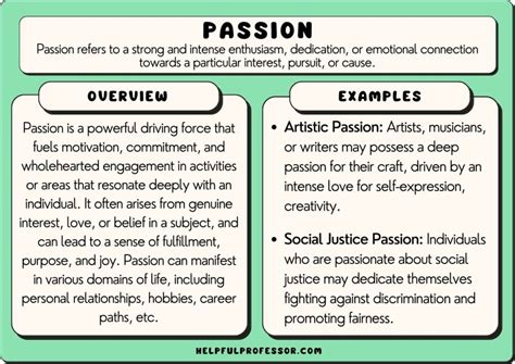 passionate meaning and examples