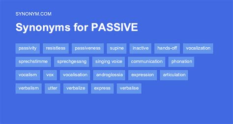 Passive It Synonym