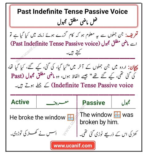 passive voice in urdu