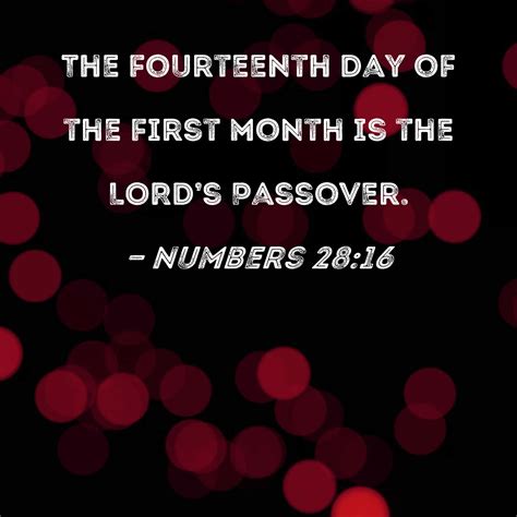 passover 14th day first month