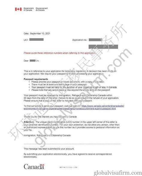 passport request letter from ircc processing time