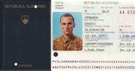 passport requirements for slovenia