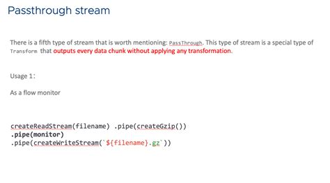 Passthrough Stream Example